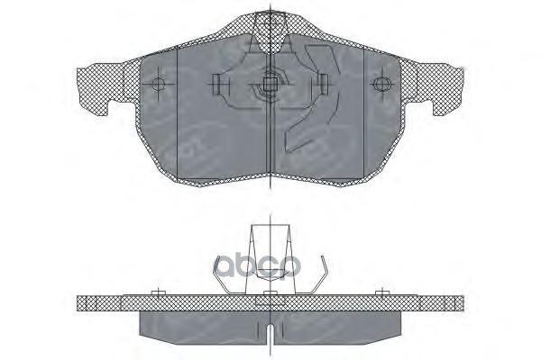 колод. торм.задн. OPEL ASTRA G 98-05/ZAFIRA A/B 98-/05- SCT арт. sp243