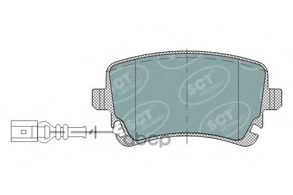 Колод. Торм.перед. Vw Transporter V/Vi 03-/09-/12-/15-/Multivan V 03-/09-/12- SCT арт. sp288