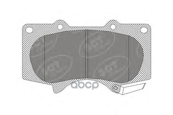 колод. торм.задн. TOY LC PRADO 120/150  02-/10-/MITS PAJERO IV 06-/LEXUS GX470/460 02-/09- SCT арт. sp328