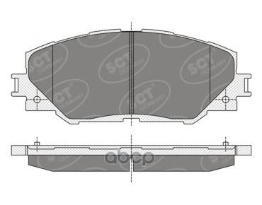 Колод. Торм.задн. Toyota Rav 4 Iii/Iv 06-/08-/12- SCT арт. sp342