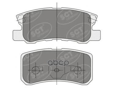 колод. торм.перед. CITR. C4 AIRCROSS 12-/PEU. 4007/4008/MITS ASX 10-/OUTLANDER 06-/PAJERO 07- SCT арт. sp343