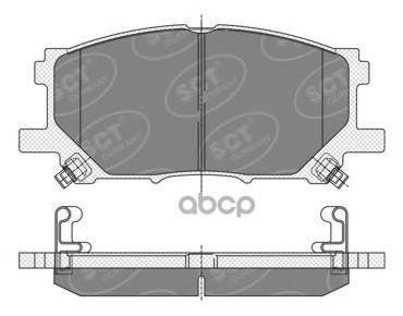 колод. торм.задн. LEXUS RX300/RX330/RX350/RX400h/RX450H 03-10/TOY HAперед.IER/HIGHLANDER SCT арт. sp348