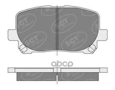 колод. торм.задн. TOY AVENSIS VERSO 01-09/MATRIX 01-06/NOAH/VOXY SCT арт. sp349