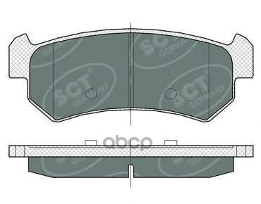 Колод. Торм.перед. Chevrolet Lacetti 03-06/05-/Aveo (T250/T255) 08- SCT арт. sp376