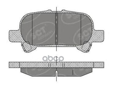 колод. торм.перед. TOYOTA AVALON 99-05/05-12/CAMRY SOLARA/SOLARA COUPE SCT арт. sp401