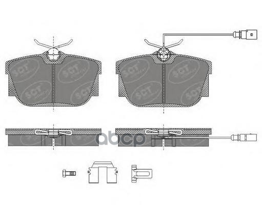 колод. торм.перед. VW TRANSPORTER IV -03/SHARAN -10/GALAXY 00-06 SCT арт. sp484