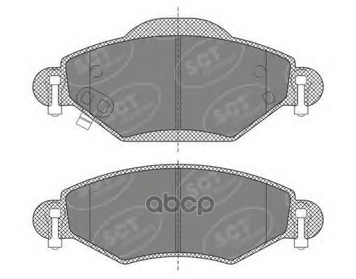 колод. торм.задн. TOYOTA YARIS 1.0-1.4 99-05 SCT арт. sp499