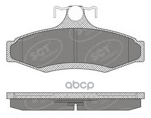 колод. торм.перед. DAEWOO NUBIRA 97-/SSANG MUSSO 96-/KORANDO 97- SCT арт. sp653