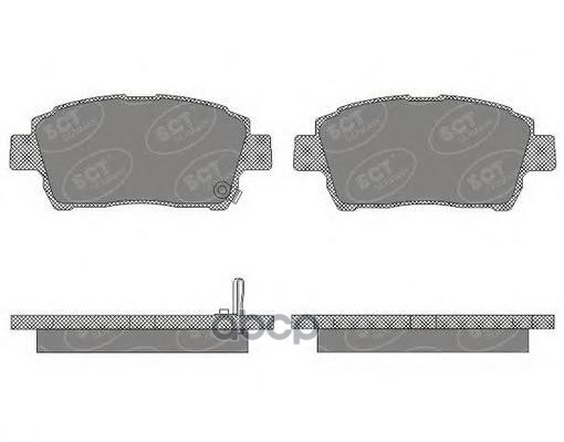 колод. торм.задн. TOYOTA COROLLA (E12) 02-06/PRIUS/YARIS 1.0-1.6 99-05 SCT арт. sp656