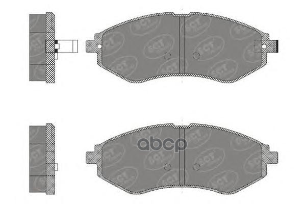 колод. торм.задн. CHEVROLET AVEO T300 11-/COBALT 14- SCT арт. sp665
