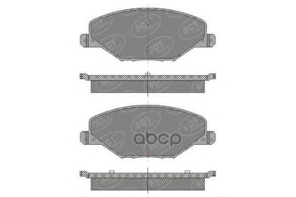 колод. торм.перед VW POLO Седан 10-/SKODA FABIA 11- SCT арт. sp668