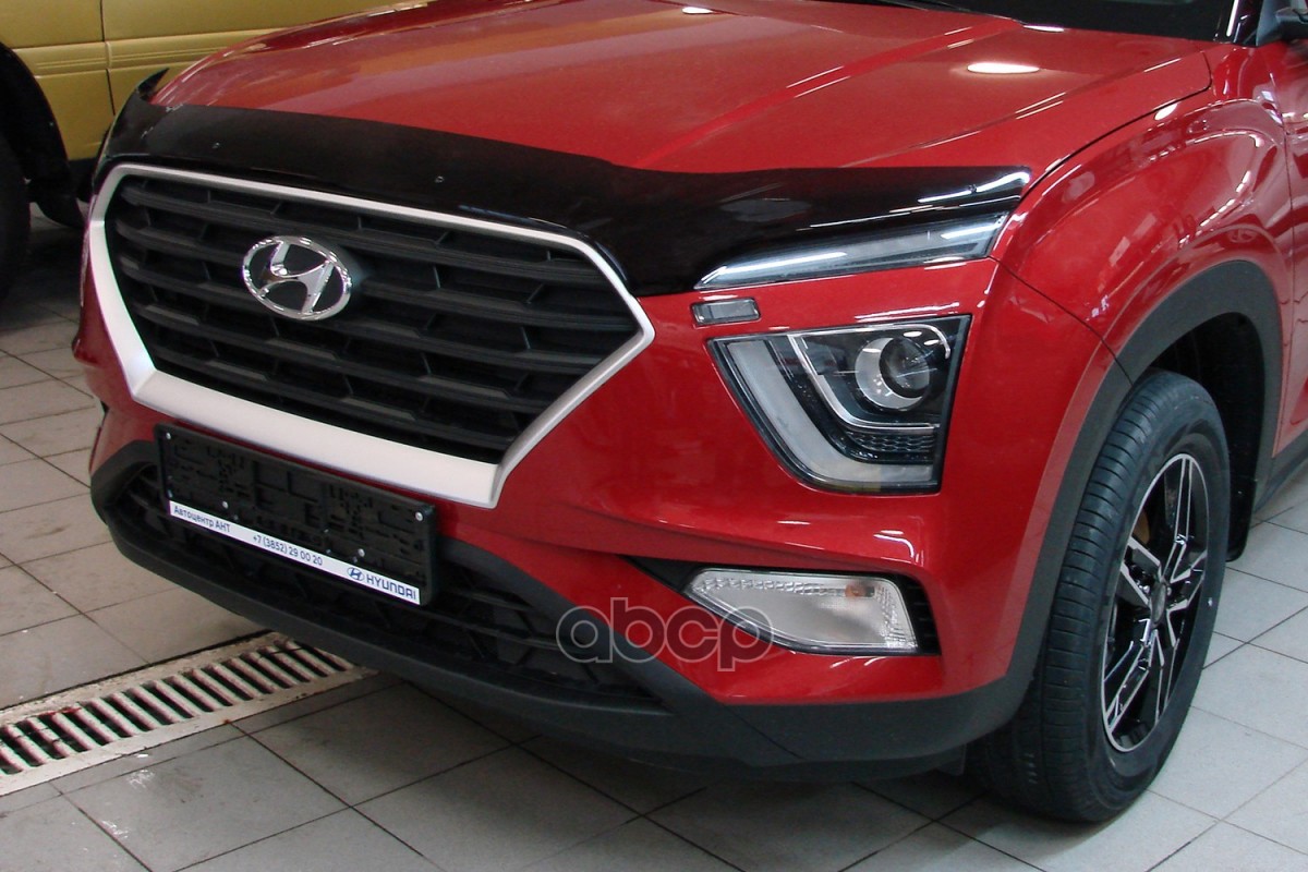 Дефлектор капота Hyundai Creta, 2020- / ix25, 2019-, темный SIM арт. NLD.SHYCRE2012