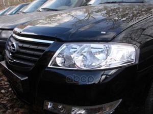 Дефлектор Капота Темный Nissan Almera Classic 2005-2012, Nld.snialc0512 / Ниссан Альмера / Ниссан Альмера Классик Б10 SIM арт...
