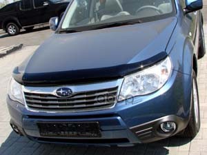 Дефлектор капота темный SUBARU FORESTER 2008-2012, NLD.SSUFOR0812 / Субару Форестер SIM арт. NLD.SSUFOR0812