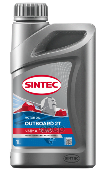 Масло моторное минеральное вод.техника Outboard 2T TC-W3 1л SINTEC арт. 101250