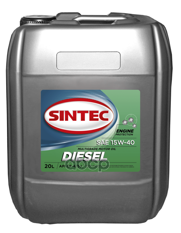 SINTEC Масло моторное минеральное Diesel 15W40 SJ/CF-4 20л