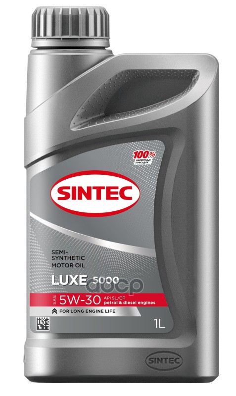 SINTEC Масло моторное полусинтетическое Luxe 5000 5W30 SN, GF-5 1л