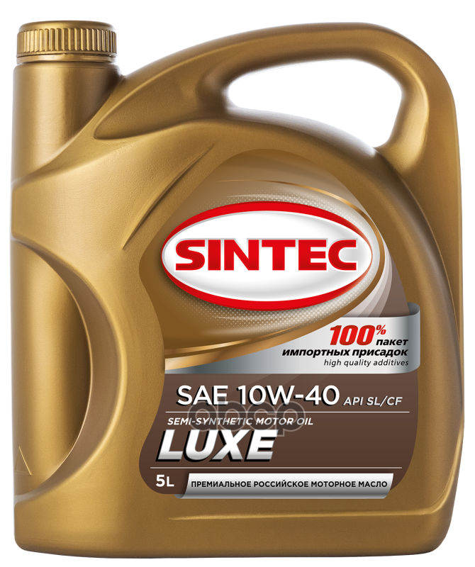SINTEC Масло Sintec Люкс Sae 10W-40 Api Sl/Cf 5Л 801944