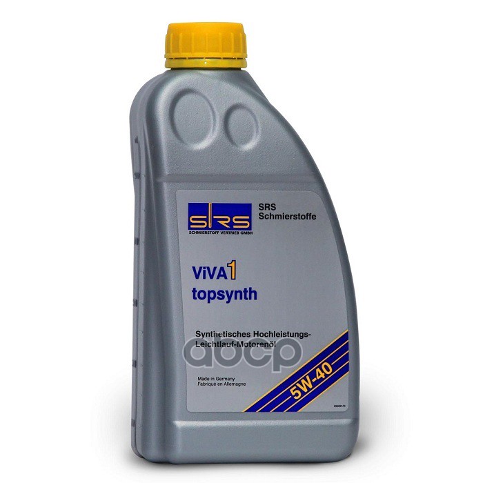 SRS Масло Srs  Моторное Viva 1 Topsynth 5W-40 (1 Л.) Sn/Cf 4033885000441
