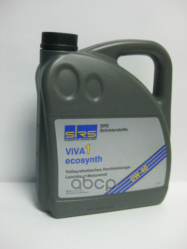 SRS Масло Моторное Viva 1 Ecosynth 0W-40 4 Л. Srs 4033885000854