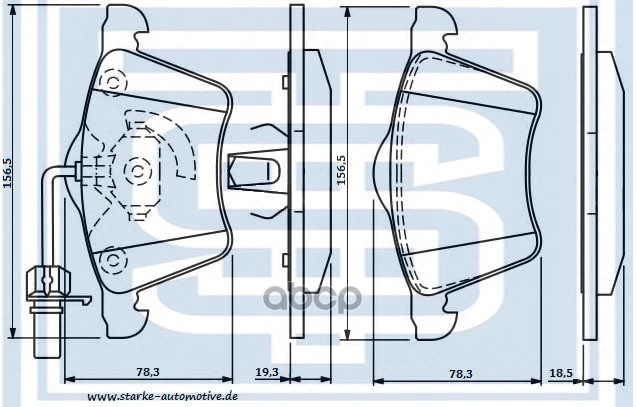 Колодки Тормозные Vw Sharan Передние Starke 173-501 STARKE арт. 173-501