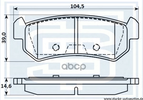 Колодки Тормозные Chevrolet Lacetti Задние Starke 178-521 STARKE арт. 178-521