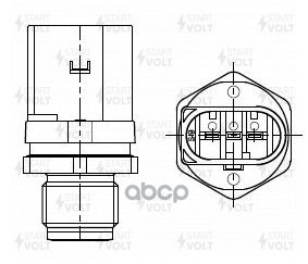 Датчик давления топлива для а/м BMW X5 G05 (18-)/X7 G07 (18-) 3.0D (FPS 0026) STARTVOLT арт. FPS0026