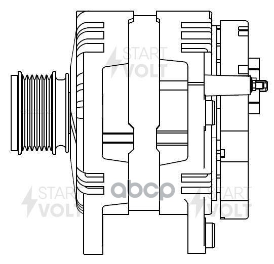 Генератор для а/м Газель Next (19-)/VAG Passat B6 (05-) 2.0TDI/Crafter (06-) 2.5TDI 180A (LG 0329) STARTVOLT арт. LG0329