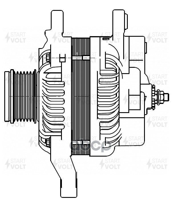 Генератор для а/м Mitsubishi Outlander III (12-) 2.0i/2.4i/ASX (10-) 1.8i 105A (LG 1107) STARTVOLT арт. LG1107