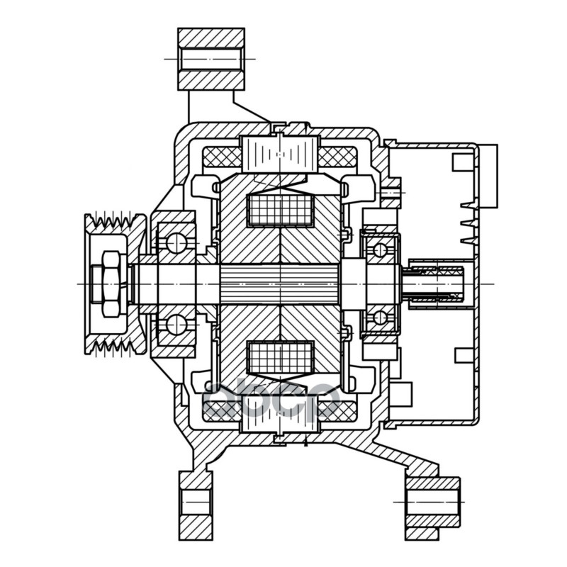 Генератор для а/м VAG Passat B5 (96-)/A4 (94-) 1.6i/1.8T 70A (LG 1845) STARTVOLT арт. lg-1845