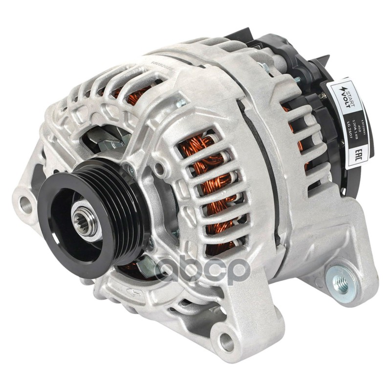 Генератор для а/м Opel Corsa D (06-) 1.0i/1.2i/1.4i/Astra H (04-) 1.4i 120A (LG 2107) STARTVOLT арт. LG2107