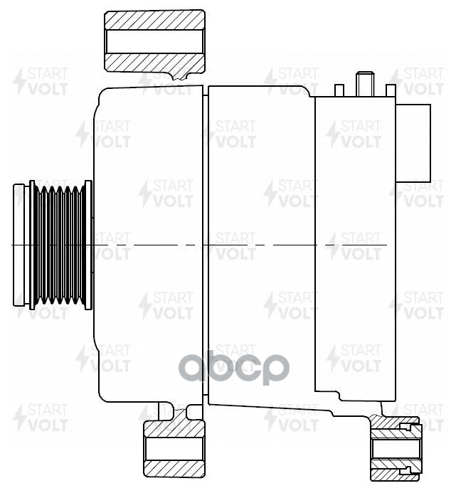 Генератор для а/м BMW X1 E84 (09-)/X3 F25 (10-) 2.0D 180A (LG 2638) STARTVOLT арт. lg-2638