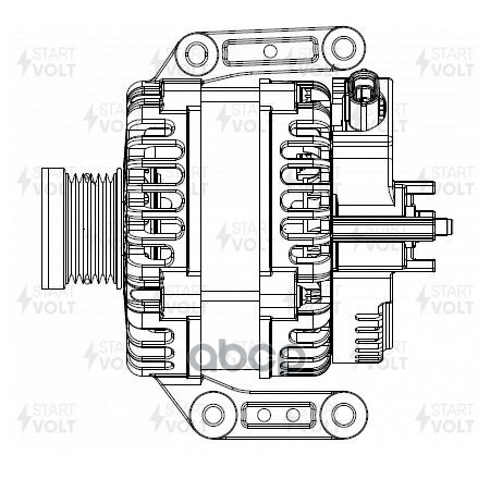 Генератор для а/м Geely Atlas (18-) 1.8T 130A (LG 2714) STARTVOLT арт. LG2714
