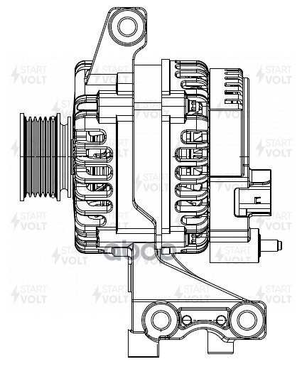 Генератор для а/м Geely Coolray (22-) 1.5T 150A (LG 2724) STARTVOLT арт. LG2724