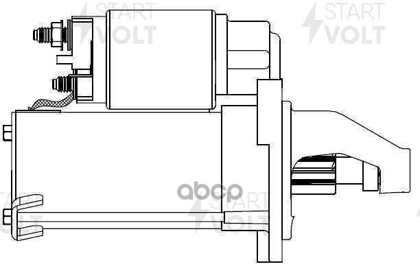 Стартер для а/м Лада 2110 и модификации н/о (тип АвтоВАЗ) 1 4кВт (LSt 0112) STARTVOLT арт. lst-0112