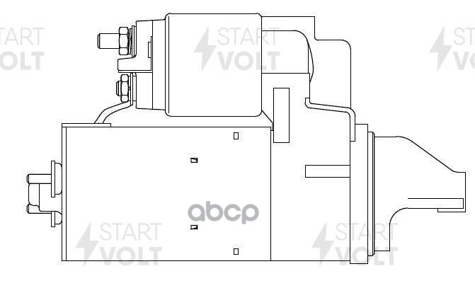 Стартер для а/м Daewoo Nexia 94- 1.5i/Opel Vectra A 88- 1.6i 1,4кВт LSt 0512 STARTVOLT арт. LSt0512