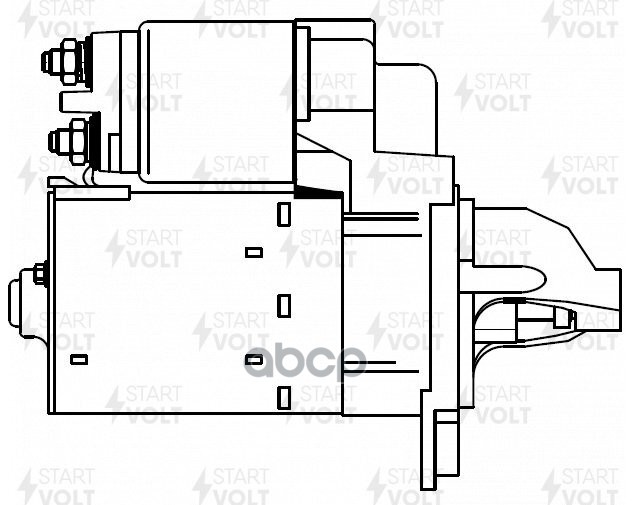Стартер для а/м Opel Astra J GTC (11-)/Corsa D (09-) 1.4i 1 1кВт (LSt 0513) STARTVOLT арт. lst-0513