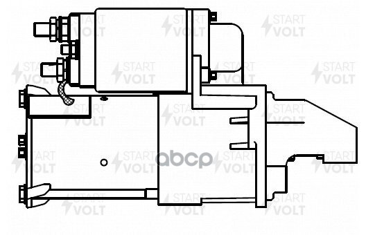 Стартер для а/м Daewoo Nexia (94-) 1.5i/Opel Vectra A (88-)/Vectra B (95-) 1.6i 1,2кВт (LSt 0562) STARTVOLT арт. LSt0562