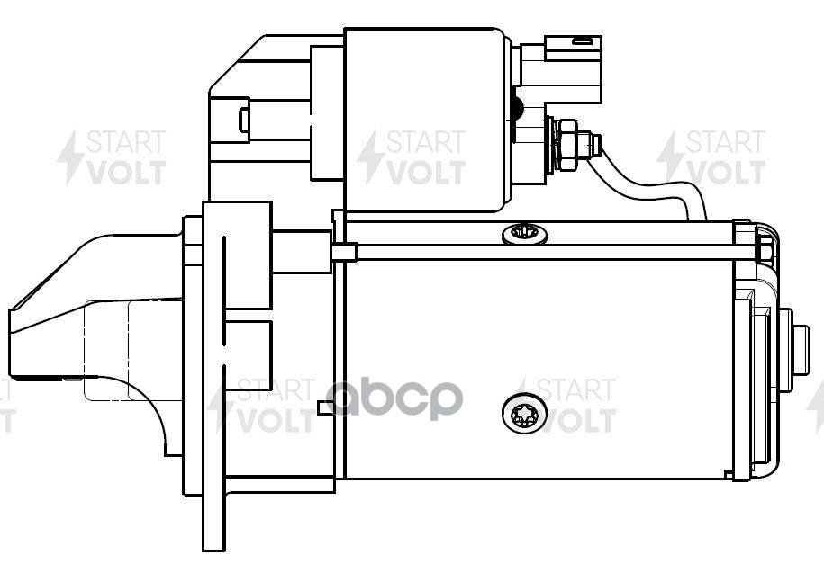 Стартер для а/м Chevrolet Captiva C140 (10-)/Opel Antara (10-) 2.2D 1,8кВт (LSt 0595) STARTVOLT арт. LST0595