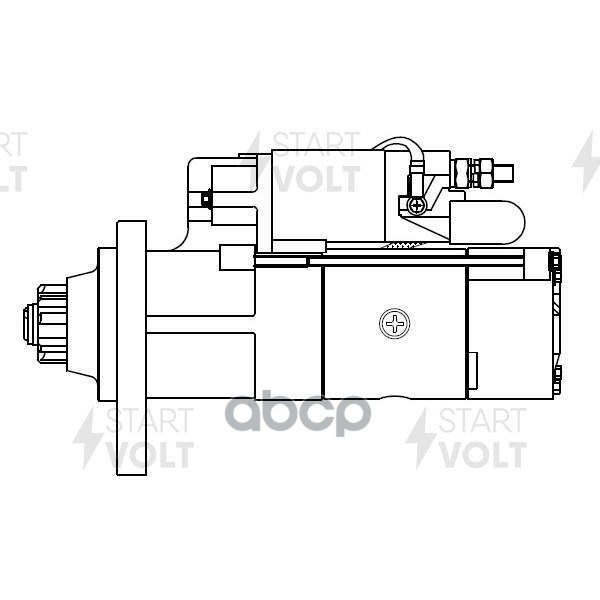 Стартер для а/м КАМАЗ с дв. 740.50-360/51-320 ЕВРО-2,3 (24В 8,5кВт) LST0706 STARTVOLT арт. LSt0706