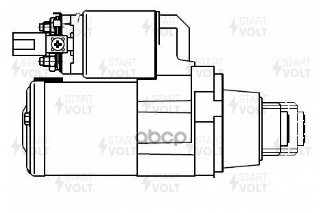 Стартер для а/м Nissan Murano II (08-)/Teana J32 (08-) 3.5i 1,7кВт (LSt 1421) STARTVOLT арт. LST1421