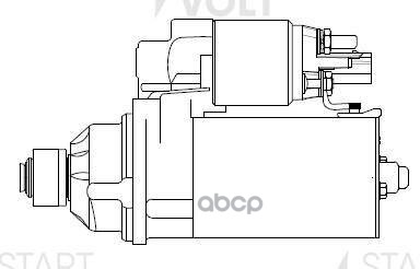 Стартер для а.м VAG Passat B7 11- ,Golf VI 08- 1.4TSI,1.8TSi 1,4кВт LSt 1841 STARTVOLT арт. LSt1841