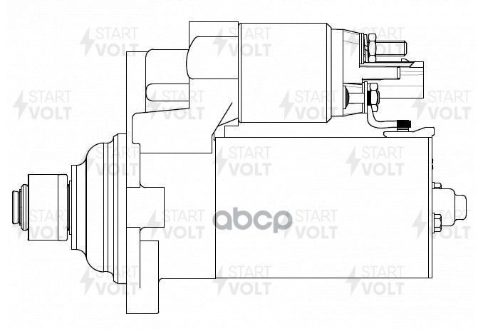 Стартер для а/м VAG Fabia II (07-) 1.2i/A1 (10-) 1.4TFSI 2кВт (LSt 1879) STARTVOLT арт. LST1879