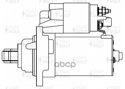 Стартер для а/м VAG Passat B3/B4 (91-)/Sharan (96-) 1.9TDI/Ford Galaxy (97-) 2.3i 1,8кВт (LSt 1881) STARTVOLT арт. LST1881