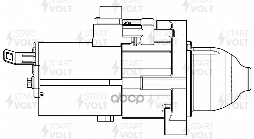 Стартер для а/м Honda CR-V (12-)/Crosstour (12-) 2.4i 1,6кВт LSt 2303 STARTVOLT арт. LSt2303