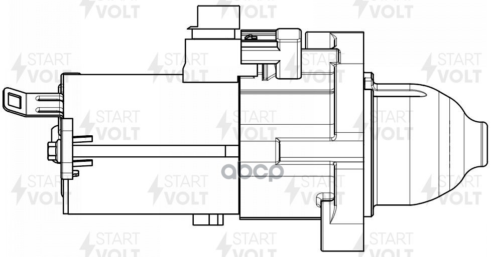 Стартер для а/м Honda CR-V (06-)/Accord (08-) 2.4i 1,6кВт LSt 2310 STARTVOLT арт. LSt2310