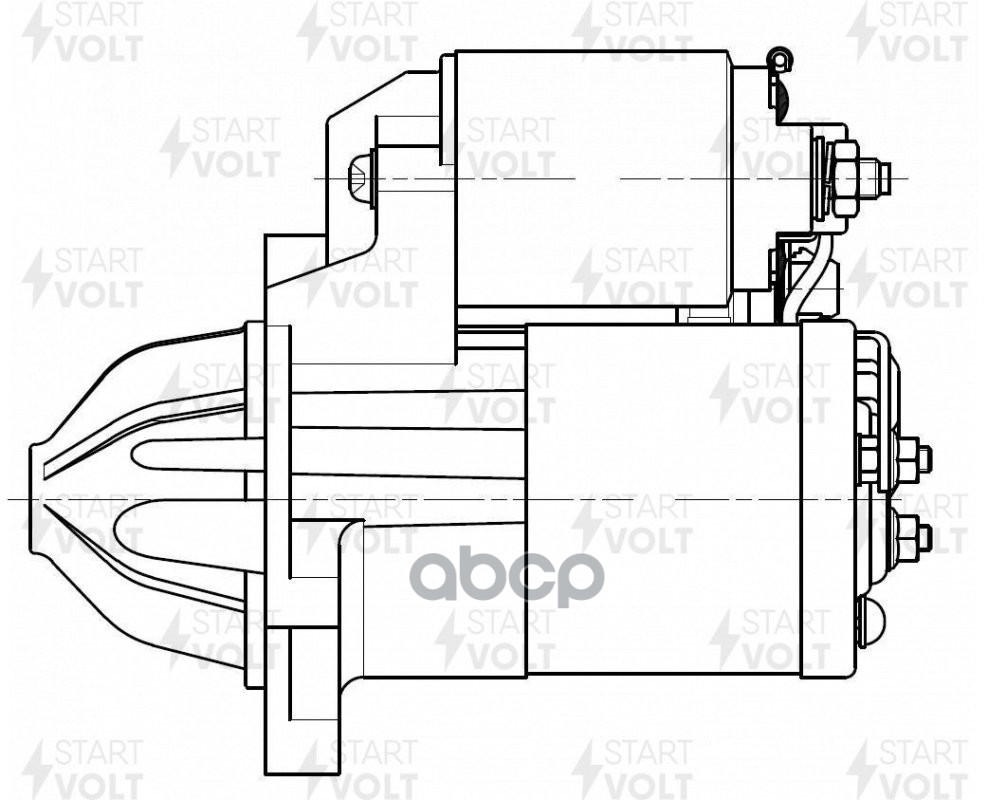 Стартер для а/м Mazda 3 BL (08-) 1.6i 1,2кВт (LSt 2504) STARTVOLT арт. LST2504