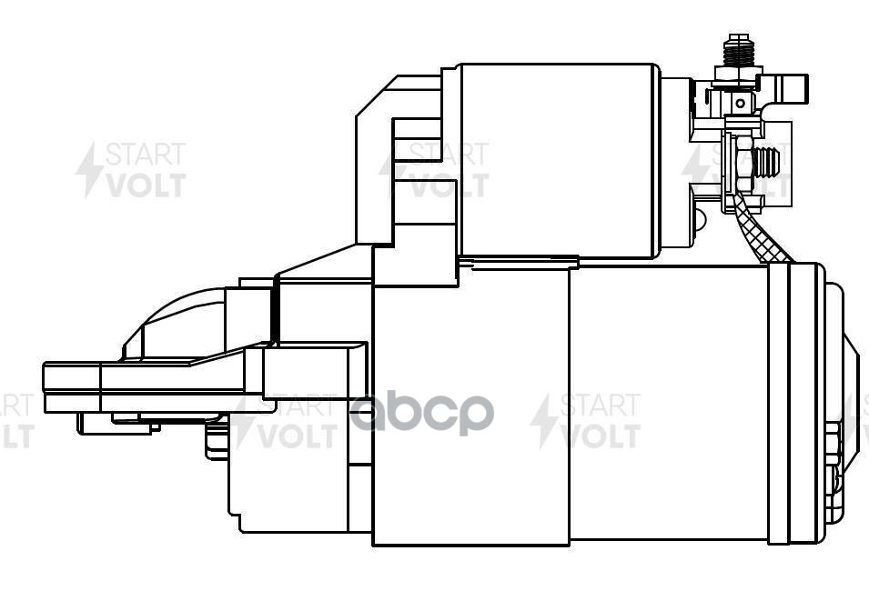 Стартер MAZDA 6 GH (07-) 1.8I 2.0I 1,2кВт STARTVOLT арт. LST2510