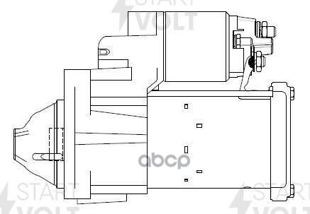 Стартер для а/м BMW X1 F48 (15-)/Mini F56 (15-) 2.0T 1,4кВт STARTVOLT LSt 2616 STARTVOLT арт. LSt 2616