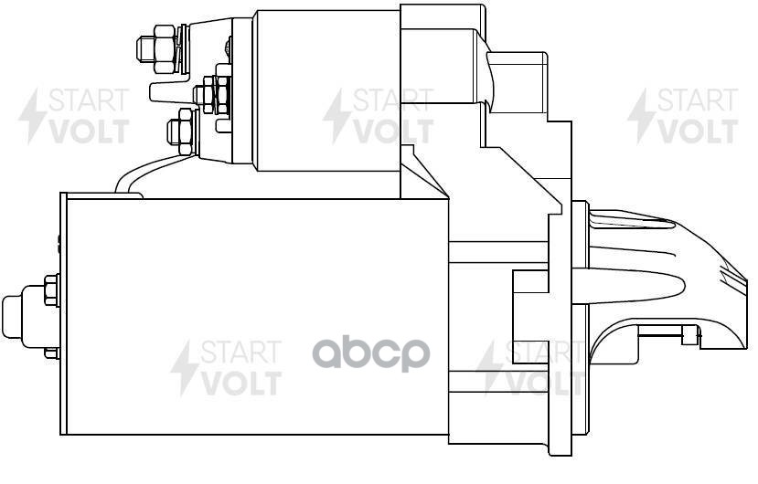 Стартер для а/м BMW X5 E70 (06-)/X6 E71 (08-)/X3 E83 (05-) 3.0D 1 8кВт (LSt 2620) STARTVOLT арт. lst-2620